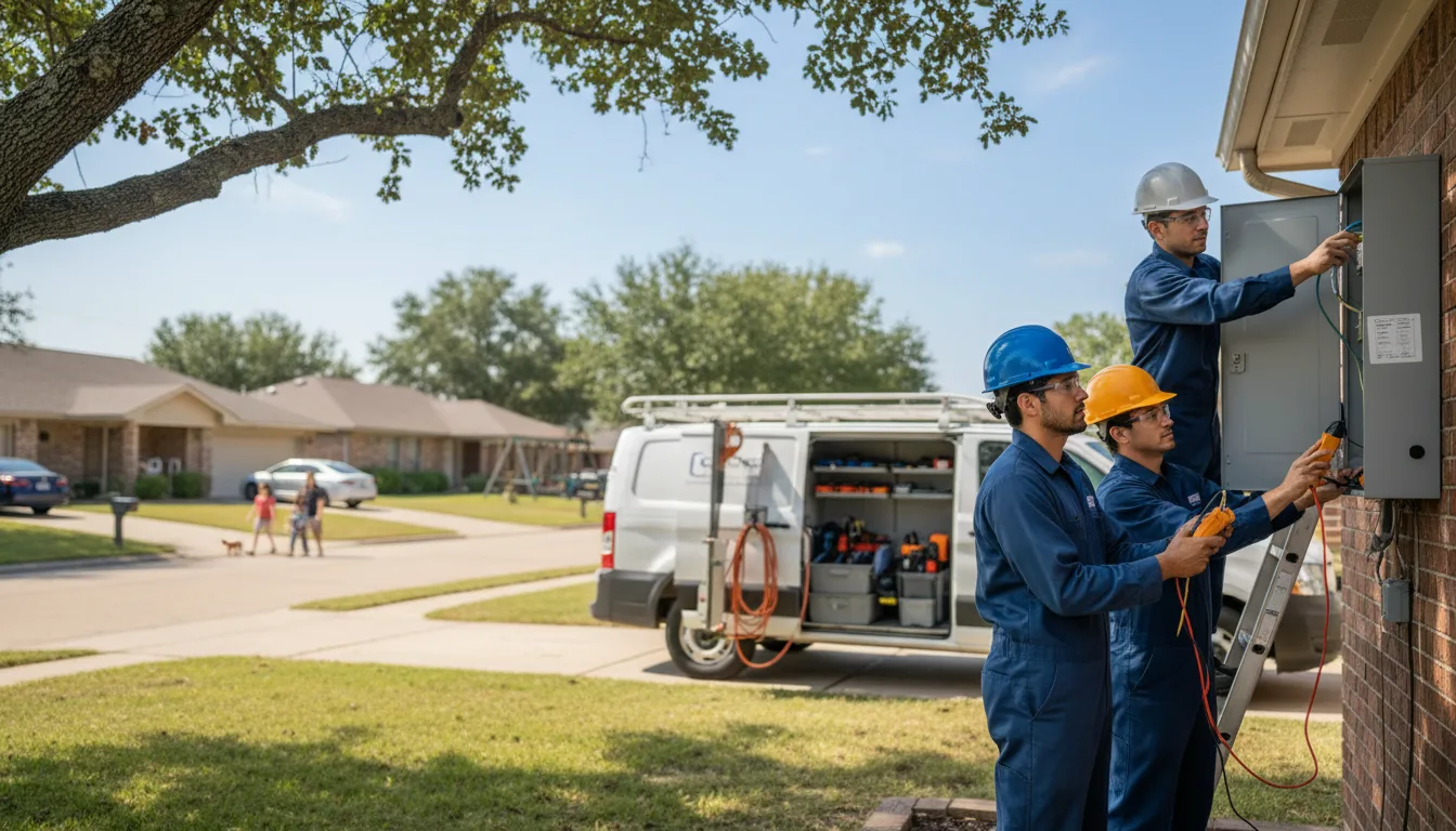 Certified electrician providing emergency electrical services in Mulberry, AR